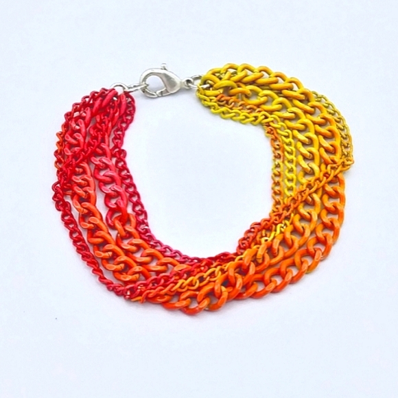 Nasty Gal Jewelry - NASTY GAL Ombré Multi Strand Chain Link Bracelet